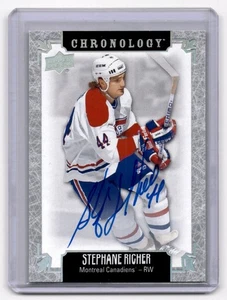 2018-19 Upper Deck Chronology Franchise History Stephane Richer #FH-MO-SR Auto - Picture 1 of 2