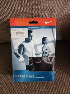 Vintage Nike 1/2 lb /.23kg Weighted Leather Rope Adjustable 9' - Picture 1 of 7
