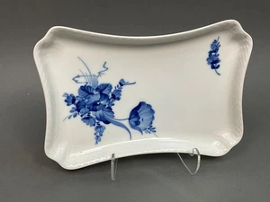 Vintage Royal Copenhagen  Plate Blue Flower Curved Serving Dish Rectangle - Picture 1 of 11