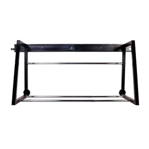 01000 Heavy Duty Adjustable Garage Wall Multitire Rack Storage Black - Picture 1 of 4