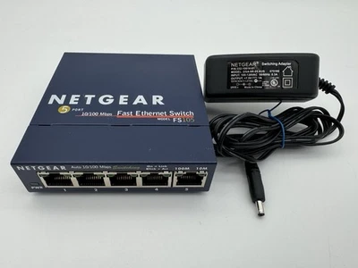 Netgear ProSafe 5-Port 10/100 Fast Ethernet Switch FS105 v2 - Image 1 of 4