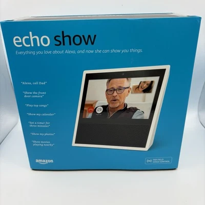Amazon Echo Show 1st Gen Smart Speaker with Alexa - White New in Box - Image 1 of 4