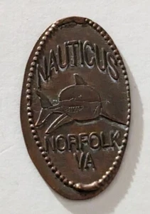 Nauticus Norfolk VA Virginia gepresster länglicher Penny USA Souvenirmünze Hai - Bild 1 von 3