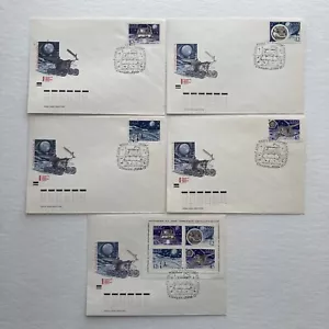 1971 Russia Space Stamps Commemorating Moon Exploration Set of 5 FDC 3-16-71 - Picture 1 of 7