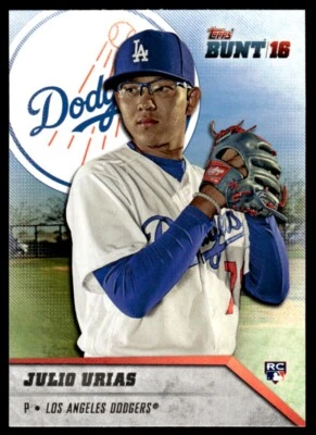 2016 TOPPS BUNT ROOKIE JULIO URIAS R11 - Image 1 of 2