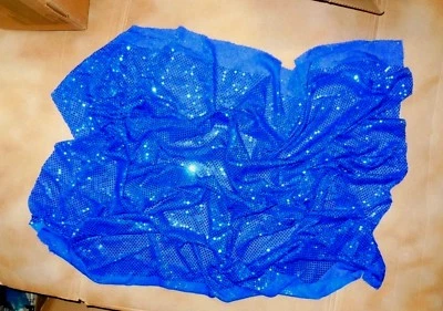 Nueva Tela Longitud 3mm Lámina Real Lentejuelas Punto Tela 40" X 49" Costura Artesanía Foto 1 de 4