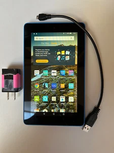Amazon Fire (5th Generation) 8GB, Wi-Fi, 7in - Blue, Adult Used - Picture 1 of 4