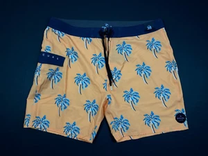 Rip Curl Board Short - Palm Print on Orange - Size 38 - NWT - Picture 1 of 5