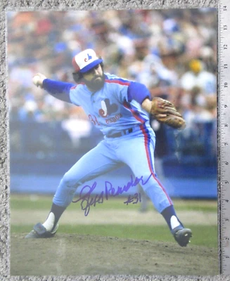 JEFF REARDON EXPOS MLB 11x14" COLOR GLOSSY PHOTO ORIGINAL AUTOGRAPH SIGNED - Image 1 of 3