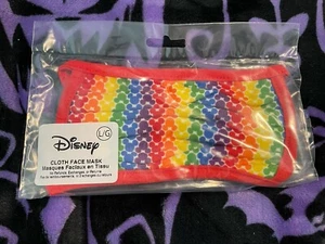 BRAND NEW Disney Parks Rainbow Pride Cloth Face Mask Sealed Adult Large - Picture 1 of 2