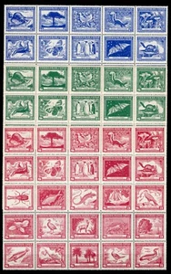 CHILE Claudio Gay wildlife full sheets MNH TOP quality 3p 2.6p & 60c fauna flora - Picture 1 of 1