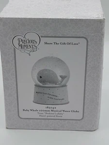 New Precious Moments baby whale Brahms lullaby musical water snow globe 185042  - Picture 1 of 5