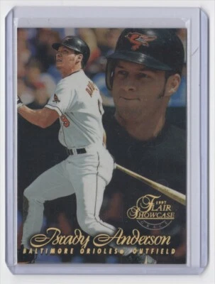 1997 Flair Showcase - Row 1 #9 Brady Anderson - Image 1 of 2