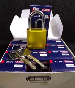 Abus 72/30 Ka X 12 Lockout Padlock,Ka,Yellow,2-17/32"H,Pk12 (G) - Picture 1 of 10
