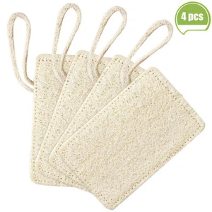 4Pcs Natural Dishwashing Sponges Loofah Sponge Dish Scrubber For Kitchen - Picture 1 of 8