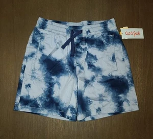 NEW BOYS CAT & JACK ABOVE THE KNEE BLUE TIE DYE PULL ON SHORTS SIZE M 8 - Picture 1 of 3