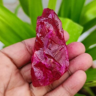 Natural 392 Ct With Certified African Uncut Red Ruby Gemstone Rough 68mm - Image 1 of 4