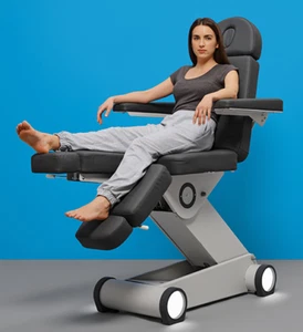 Kosmetikstuhl Fußpflegestuhl Fußpflegeliege Kosmetikliege Wellness Elektrisch - Bild 1 von 9