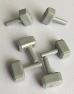 6 x LEGO 75904 Minifig Light Grey Hammer Thor Weapon/Creator/City/Movie - Picture 1 of 3