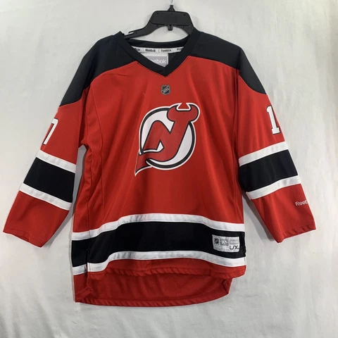 Reebok CCM NHL Ilya Kovalchuk #17 New Jersey Devils Jersey Youth L/XL Stitched Cover