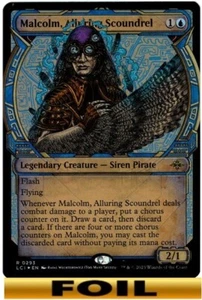 1x - Malcolm, verführerische Schurke | - FOLIE Vitrine - Verlorene Höhlen von Ixalan MTG - Bild 1 von 1