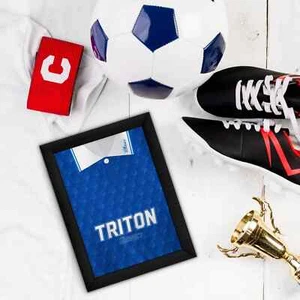 Personalised Birmingham | 1992 Home Shirt | Retro Metal Sign Plaque | Frame - Picture 1 of 15