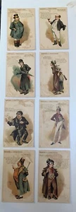 Charles Dickens Postkarten Anfang 1900 Figuren von Charles Dickens  - Bild 1 von 4
