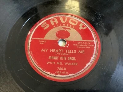 DOOWOP 78 Johnny Otis rockin blues/ my heart tells me Vg savoy 766 doowop  - Image 1 of 2