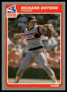 1985 Fleer #511 Richard Dotson - Picture 1 of 2
