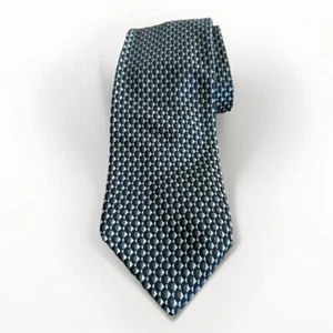 NEW - ALLEA MILANO Men's Italian Tie - 100% Silk - Black/White/Grey Pattern - Picture 1 of 6