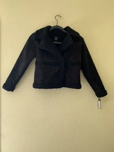 Art Class Girls' Sherpa Moto Jacket Black Size: M - Picture 1 of 3