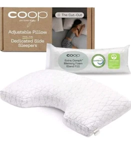 Coop Home Goods Original Cut-Out Adjustable Pillow, Queen, Cut-out White - Picture 1 of 8