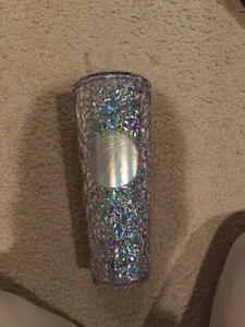 Starbucks 2024 Holidays Clear Gem Plastic Cold Cup 24oz NEW Iridescent Tumbler - Picture 1 of 2