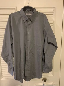 Van Heusen Hemd Größe 18 34/35. Grau Langarm Einfarbig Muster - Bild 1 von 10