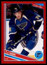 2013-14 O-PEE-CHEE RED T.J. OSHIE ST LOUIS BLUES #100