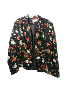 Alfred Dunner geblümtes Sakko Damen Größe 16 Langarm Knopfleiste Monte Carlo - Bild 1 von 8