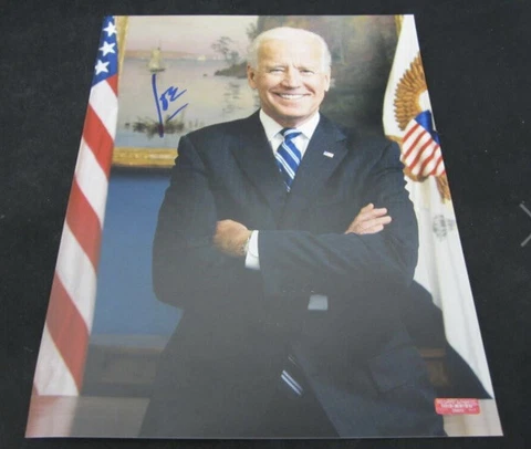 President Joe Biden Signed Autographed 8x10 Photo with Certified COA Cover