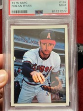 1975 SSPC Set Break #187 Nolan Ryan PSA 9 MINT