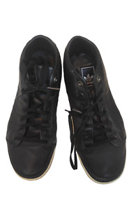 VTG Adidas Original Men Foot Wear Black Leather Sneakers VESPA MID G43667 Sz 38