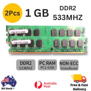 1GB DDR2-533 MHz PC2-4200U 240Pin PC Desktop Memory RAM 240Pin DIMM Desktop Memo - Picture 1 of 1