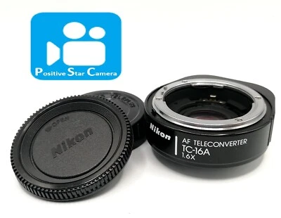 Tasted 🎦VIDEO👀 ✨MINT✨ Nikon AF Teleconverter TC-16A 1.6X From JAPAN - Image 1 of 4