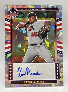 2024 PANINI USA BASEBALL STARS & STRIPES CRACKED ICE XAVIER MEACHEM 17/25 AUTO - Picture 1 of 2