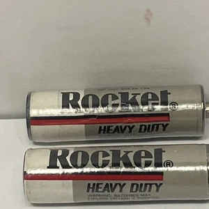 Pair Of Vintage ROCKET AA batteries- Used - Picture 1 of 6