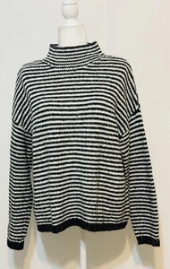 By Anthropologie Sz M Linnea Mock Neck Sweater Wool Blend Closet Staple Everyday - Picture 1 of 8