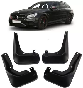 Genuine Splash Guards Mud Flaps For 2015-2021 Mercedes Benz C Class AMG T-Model - Picture 1 of 10