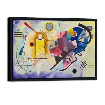 Framed Yellow-Red-Blue, 1925 by Wassily Kandinsky Classic Art Repro Canvas Art - Image 1 of 4