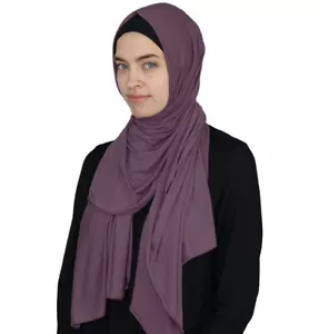 Modefa Premium Jersey Hijab Scarf Modest Wrap Shawl - Regal Purple - Picture 1 of 2