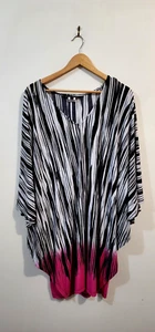 CHARLIE BROWN Size 16Label Women Oversize Large Bohemian Boho Kaftan Top Blouse - Picture 1 of 5
