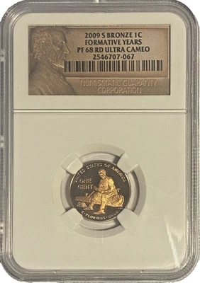 2009 S Bronze Lincoln Cent 1C Formative Years PF68 RD Ultra Cameo - Image 1 of 2