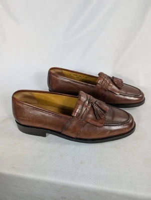 Johnston Murphy Kiltie Tassel Loafers Men's Size 9.5 M US Brown Leather - Image 1 of 4